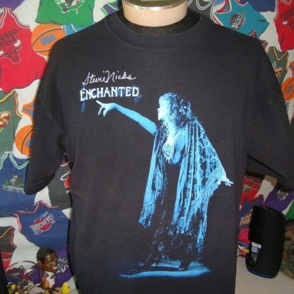 1998 Stevie Nicks Enchanted Concert Band Tee Tour T Shirt - Picture 1 of 4